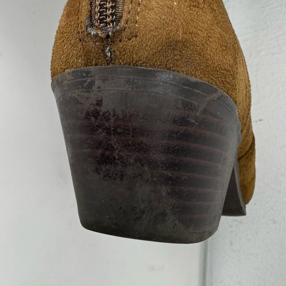 Banana Republic Ankle Boots Brown Faux Suede Size 8.5 - Picture 8 of 9
